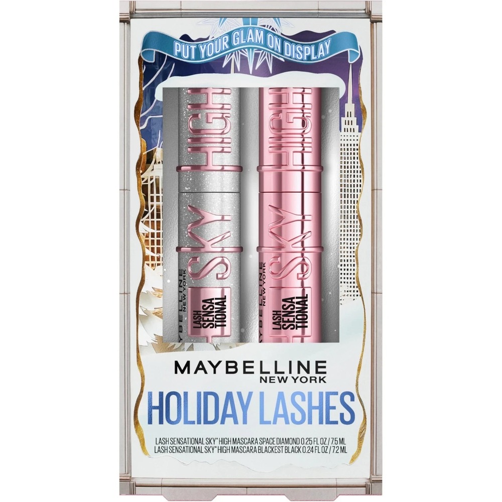 Maybelline Lash Sensational Holiday Makeup Kit Sky High Glitter Mascara Gift